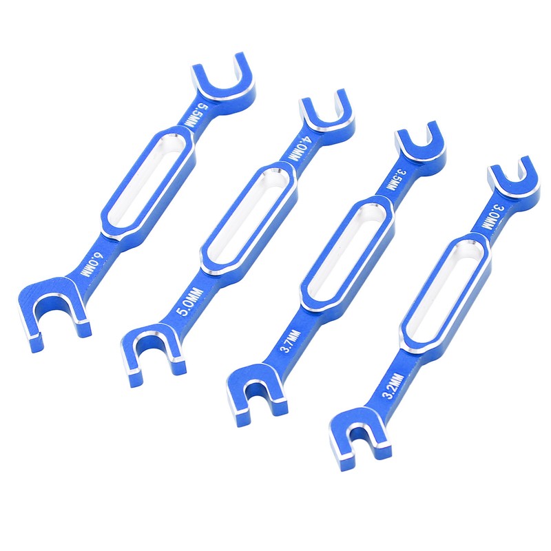 4PCS RC Car Wrenches Turnbuckle Nut Ball Joint Remover Aluminum