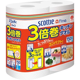 Scottie Fine Kitchen Towel, 150 Cut, 2 Rolls