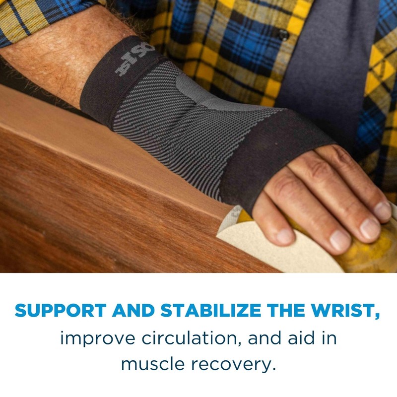 OrthoSleeve WS6 Compression Wrist Sleeve/Carpal Tunnel Wrist Brace, Supports Pain