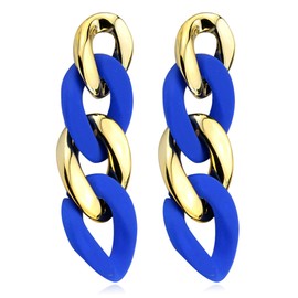 Stocking Stuffers Holiday Outfits for Women 2024 Gold Earrings for Women 14K Gold Plated Paperclip Hoop Earrings Chain Earrings Trendy Drop Dangle Earrings Jewelry Gifts