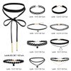 10 Pcs Choker Necklace for Women Girls, Black Classic Velvet