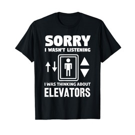 Cool Elevator Art Men Women Inspector Mechanic Maintenance T-Shirt