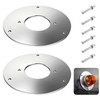 Vitonsbay Flush Mount Watermelon Light Bunk Plate Adapter,Stainless Steel Round