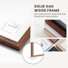 Opposite Wall - 20x30 in - Dark Solid Oak Wood