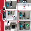 SPARES2GO Universal Dual Flush Toilet Valve 1.5" 2" WC Cistern
