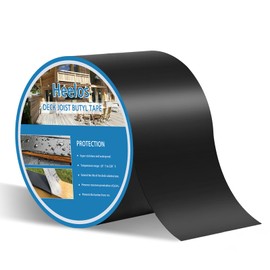 Heelos Butyl Joist Deck Tape 4"×50,1 Pack Weather-Resistant Deck Joist Tape Waterproof Flashing Tape, Self-Adhesive Joist Tape Decking for Wood Decks Joist Beams Roof