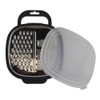 Fackelmann 40906 Rectangular Grater with Container, 25 x 19 x