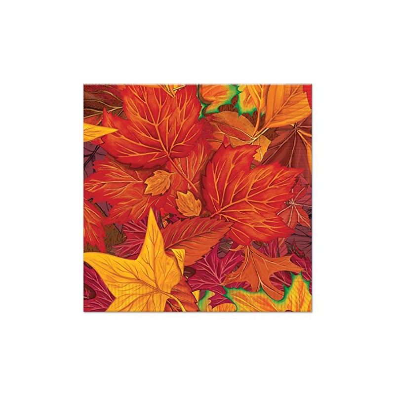Beistle 6.5" Fall Leaf Luncheon Napkins