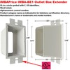 iMBAPrice IMBA-BE1 (UL Listed) 1-Gang Non-Metallic Electrical Power Outlet Box