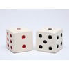 Fine Ceramic Red and Black Dice Salt & Pepper Shakers