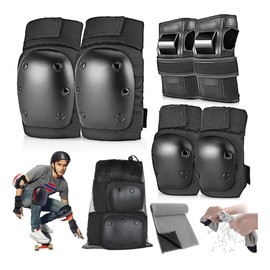 Coderas Rodilleras Protección Patinaje Muñeca Ajustable,7pcs