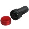 mxuteuk 2Pcs 22mm AC/DC 24V Red LED Buzzer Flash Alarm