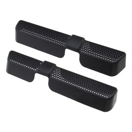 SING F LTD Pair of Car Air Conditioner Vent Outlet Dust Covers Compatible with Skoda Kodiaq/Karoq Black ABS Easy to Install Car Seat Floor Duct Grille Automotive Interior Fittings