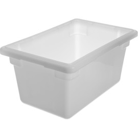 Carlisle FoodService Products Storplus Food Storage Container with Stackable Design for Catering, Buffets, Restaurants, Polyethylene (Pe), 5 Gallon, White