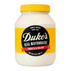 Duke’s Real Mayonnaise Jar – Original Smooth & Creamy Taste, 30 Ounce (Pack of 1)