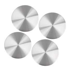 ACROPIX 45mm Car Wheel Center Hub Caps Sticker Emblem Badge - Pack of 4 Silver Tone