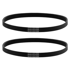 WH01X27538 Washer Drive Belt Compatible with GE, Hotpoint Clothes Washing Machine, Replace Parts AP6328256, 4587903, PS12299369, 5 Ribs, 4 Grooves(2 Pack)