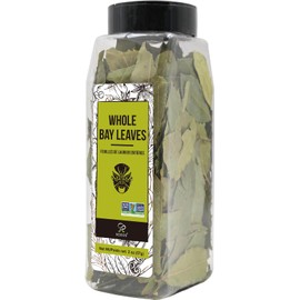 Soeos Bay Leaves Whole, 2 oz(57g), Non-GMO Verified, Dried Leaf, Freshly Packed to Keep Fresh, Laurel Herbs for Cooking, Dried Bay Leaves, Fresh, Green