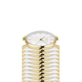 Rosefield Women's Watch - The West Village - 33mm Round Case, Gold-Brown, Elegant