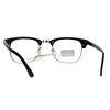 Half Horn Rim Hipster Multi 3 Focus Progressive Reading Glasses