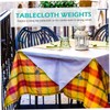 GRIRIW 4pcs Tablecloth Weights Clips Outdoor Table Cover Hangers for