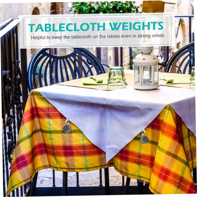 GRIRIW 4pcs Tablecloth Weights Clips Outdoor Table Cover Hangers for
