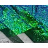Unbranded Iridescent Emerald Green Mini Sequin Fabric By The Yard