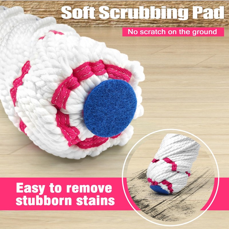 NEWE Self Wringing Twist Mop for Floor Cleaning, Upgraded 18-inch