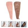 SAFIGLE 2pcs Microfiber Hair Drying Caps Fast Drying Towel Wraps