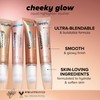 Lottie London Cheeky Glow in Peach Bellini, Liquid Blush &
