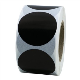 Hybsk 1.5 Inch Blank Black Target Pasters for Shootingl (Black)