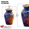 Modern Print Keepsake Urn - Colorful Mini Cremation Urn for