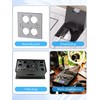 YACSEJAO D-Type 3.5mm TRS Panel Mount Cable, 18CM (M-F)