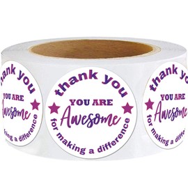 You are Awesome Stickers 2 Inch Kudos Appreciation Stickers,You Rock,You are Amazing,Thank You for Making a Difference Label for Students,Heathcare Worker,Nurses,Volunteer,Teachers Team,Employee.