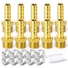 TAILONZ PNEUMATIC Brass Hose Barb Fitting -8mm Barb to 1/4