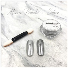 Mirror Powder for Nail Art (Silver)
