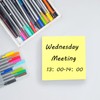 Haftnotizen Klebezettel, 76 x 76 mm Sticky Notes Kanariengelb, Selbstklebende