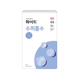 [Plan] White Super Absorbent Medium 36p 1+1+Free 2Px2 / [기획] 화이트수퍼흡수 중형 36p 1+1+증정2Px2개