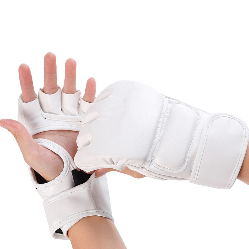 Half Finger Boxing Gloves Punching Bag Open Palms Fighting Kickboxing