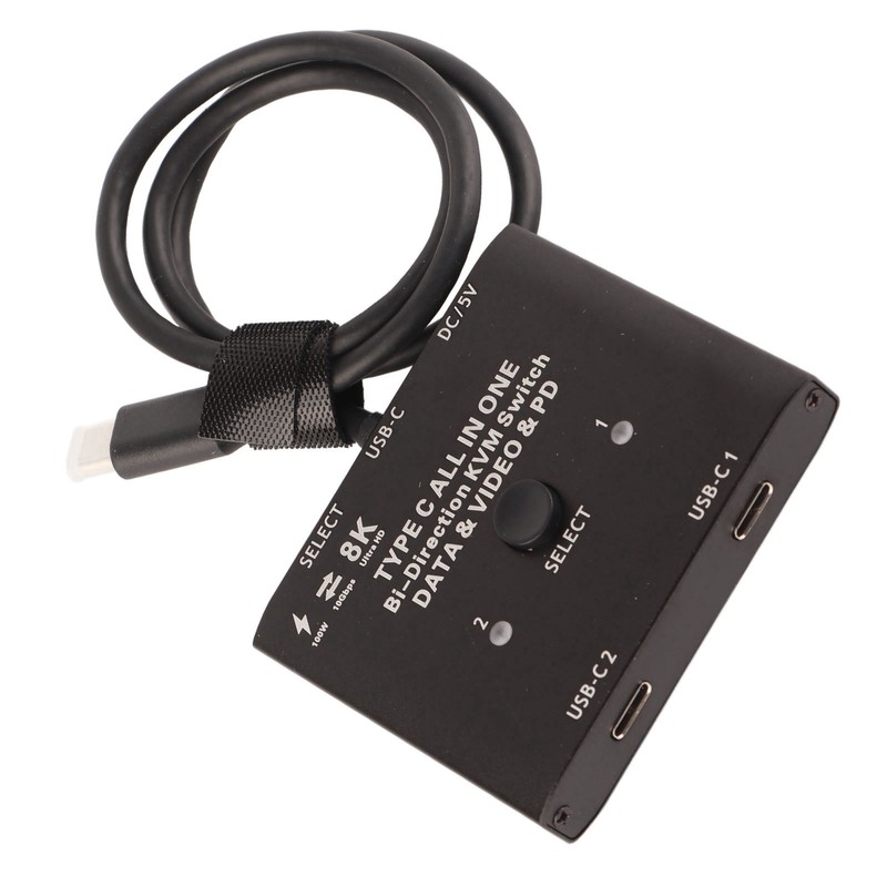 USB C Bi Directional Switcher 2 in 1 Out 1