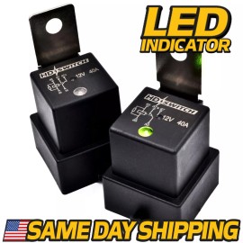 HD Switch (2 Pack) WaterProof Relay fits Hella 4RD-960388-31 - 4RD 960 388-22 w/ LED