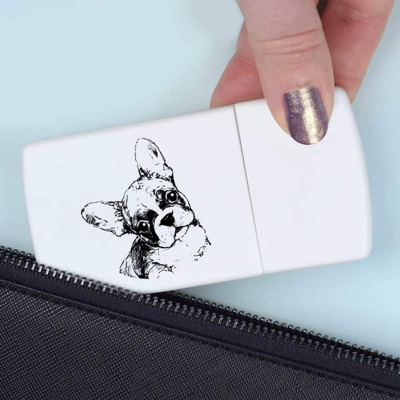 'Cute French Bulldog Puppy' Pill Box with Tablet Splitter (PI00034592)