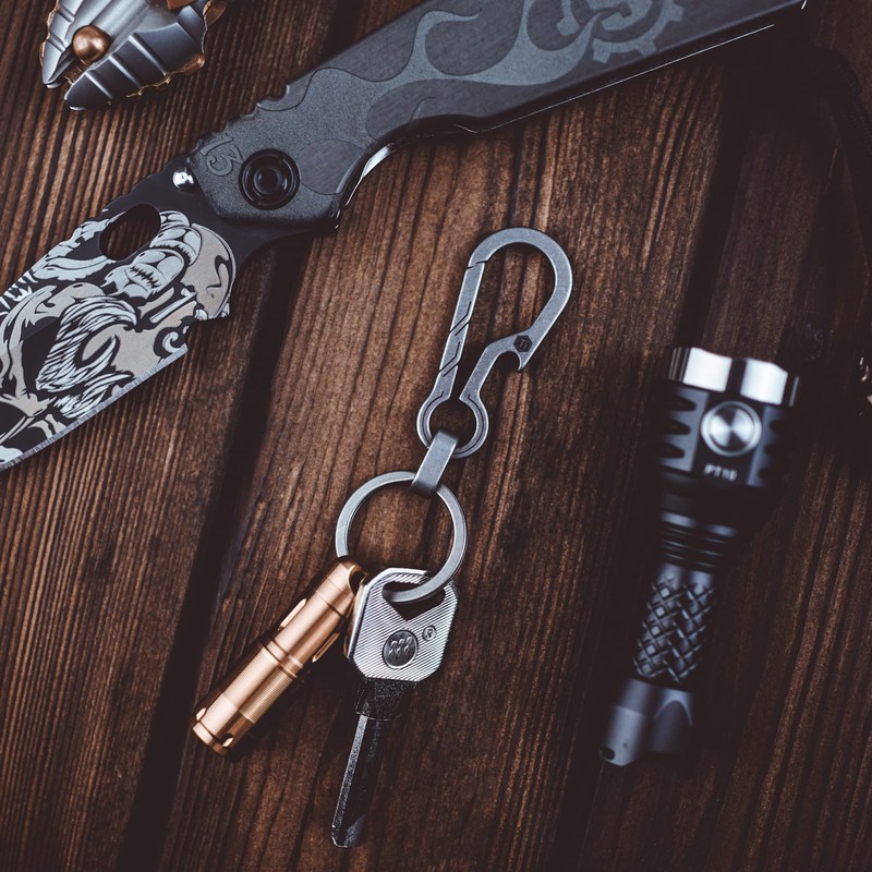 KeyUnity KM01 Titanium Bottle Opener Key Chain, Rustproof, Lightweight, Bottle