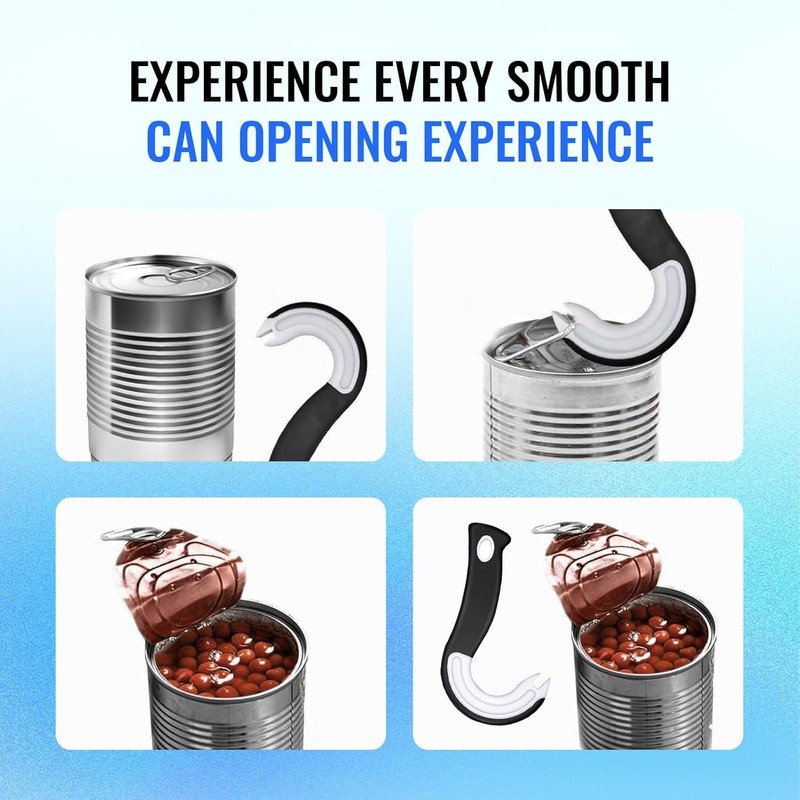 2 Pcs Easy Open Ring Pull Can Opener Easy Grip