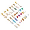 129pcs Dreadlocks Hair Rings Alloy Exquisite Shapes Hair Braiding Cuffs