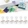 50Pcs Metal Hollow Binder Clips Multipurpose Durable Paper Clamps for