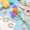 BENECREAT 12pcs Pom Pom Maker Wood Pompom Maker Tool 1/1.5/2/2.5/3/3.5