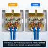 FGB 2x Cat6A Surface-Mounted Network Socket, 2 Port RJ45 Socket,