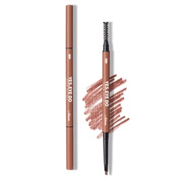 Eyebrow Filler, Waterproof Eyebrow Pencil, Automatic Retractable Eye Brow Pen with Spoolie for Red Hair, Ultra Precise Brow Pen for Defining Filling, Longlasting and Sweat-proof,Auburn YES.EYE DO
