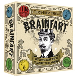 Brainfart 21040" Topsy-Turvy Trivia Card Game for 12 years to 99 years